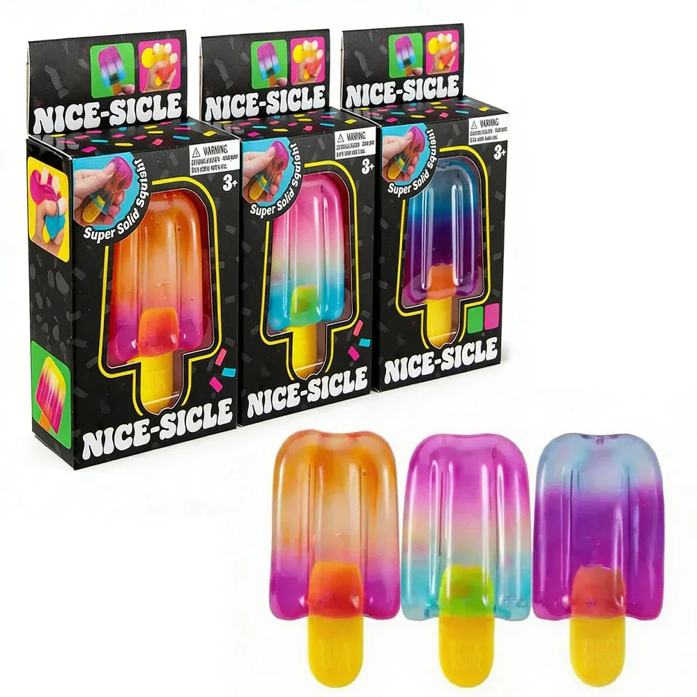 Summer Ice Cream Squishy Slow Rising Food Squeeze Toy for Stress Relief Aesthetic Dessert Decor Party Favors Sensory Toy
