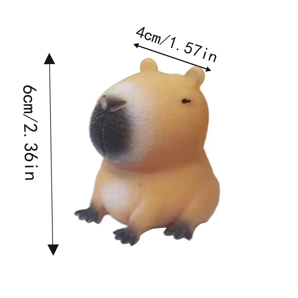Squishys Capybara,Soft Pinch Toy,Squeeze Toys,Fidgets,Silicone Stress Relief Toy Sensory Toys Antiestres,Children's Gift