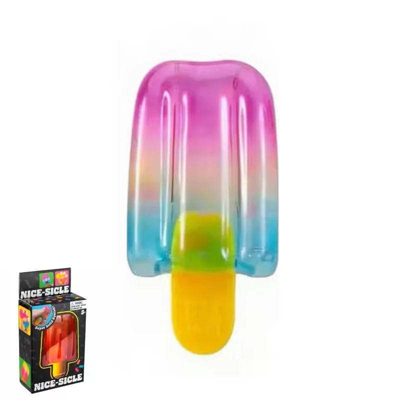 Summer Ice Cream Squishy Slow Rising Food Squeeze Toy for Stress Relief Aesthetic Dessert Decor Party Favors Sensory Toy