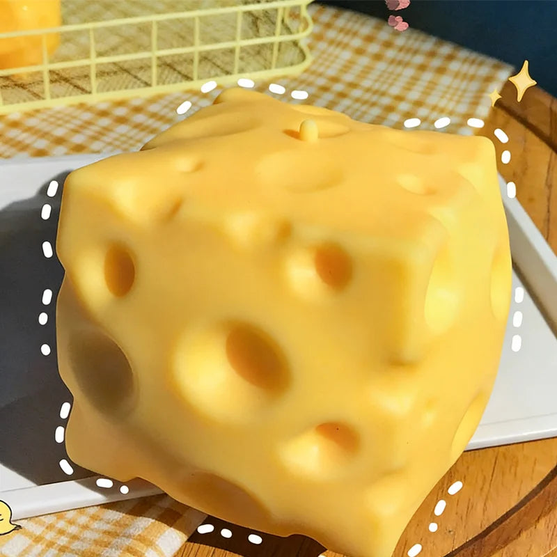 Squishy Square Cheese, Slow Rebound.