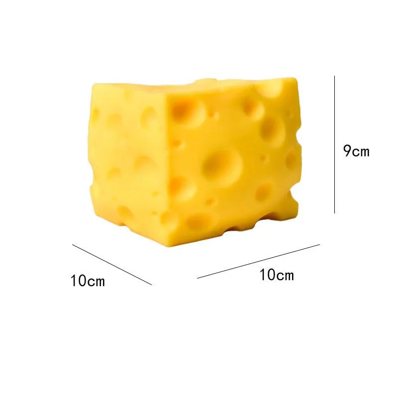 Squishy Square Cheese, Slow Rebound.