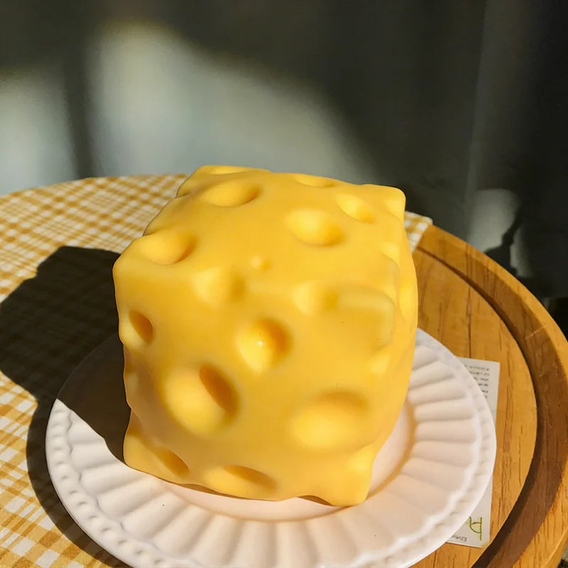 Squishy Square Cheese, Slow Rebound.