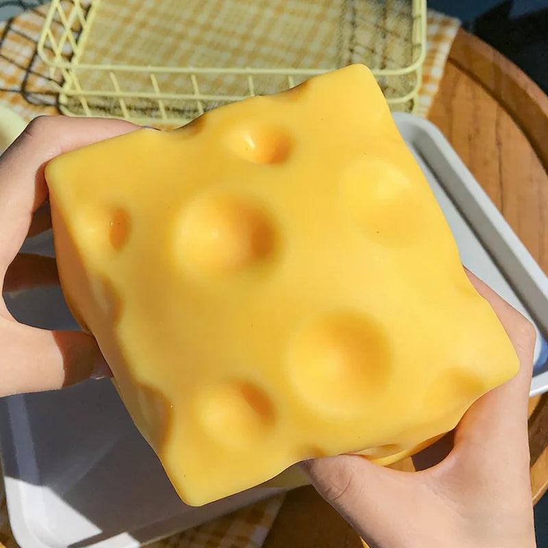 Squishy Square Cheese, Slow Rebound.